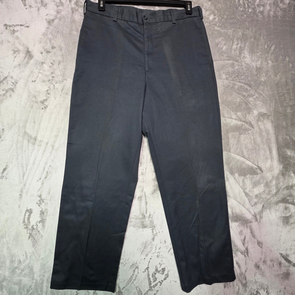 Kenneth Cole Reaction Mens 34x30 Navy Blue Chino Pants‎ 100% Cotton Straight Leg